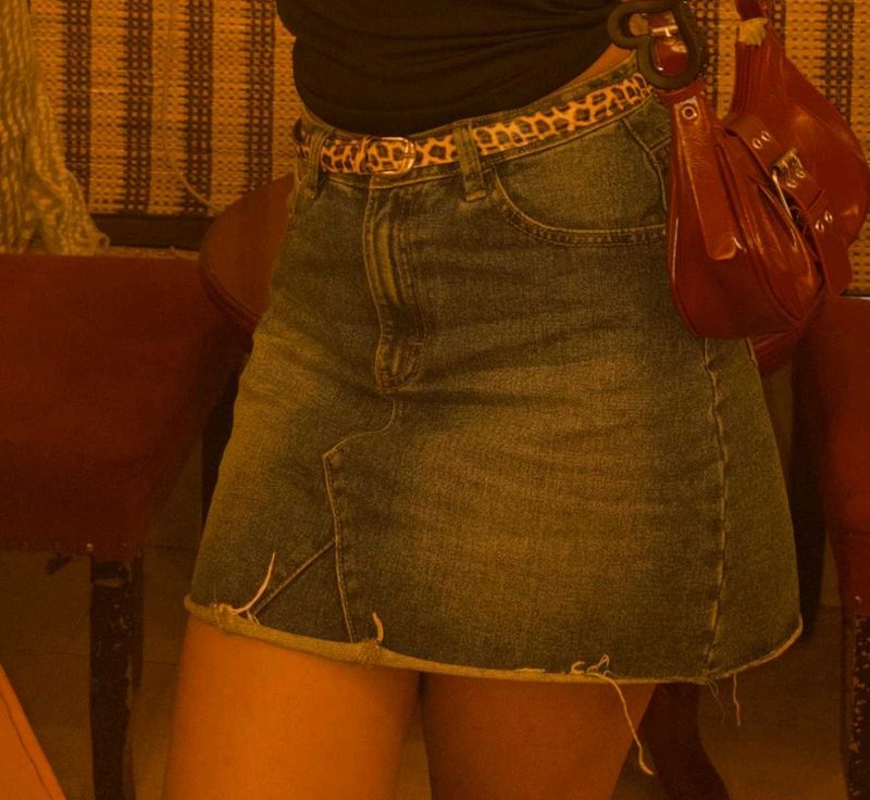 Denim Mini Skirt