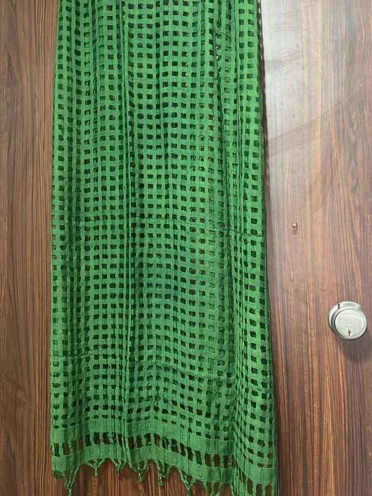 Stole Pattern Green Dupatta