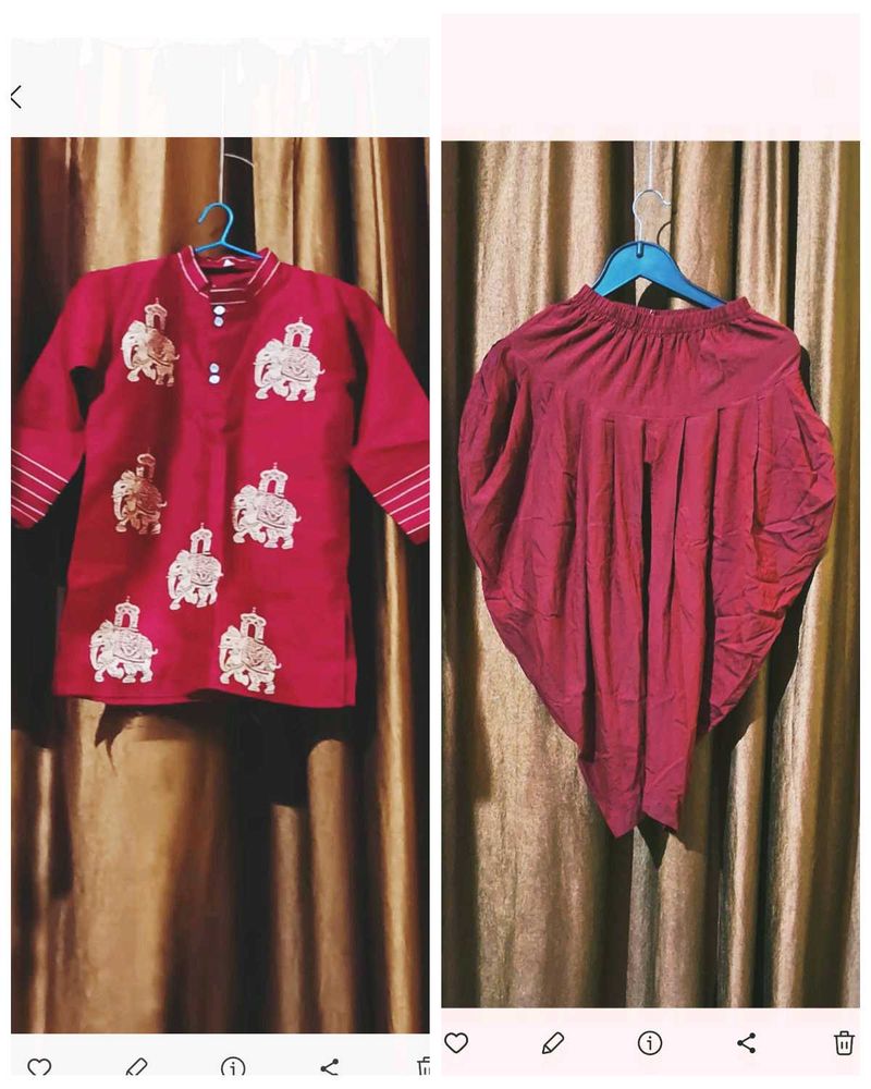 Dhoti Kurta For 7 To 8 Year Boys