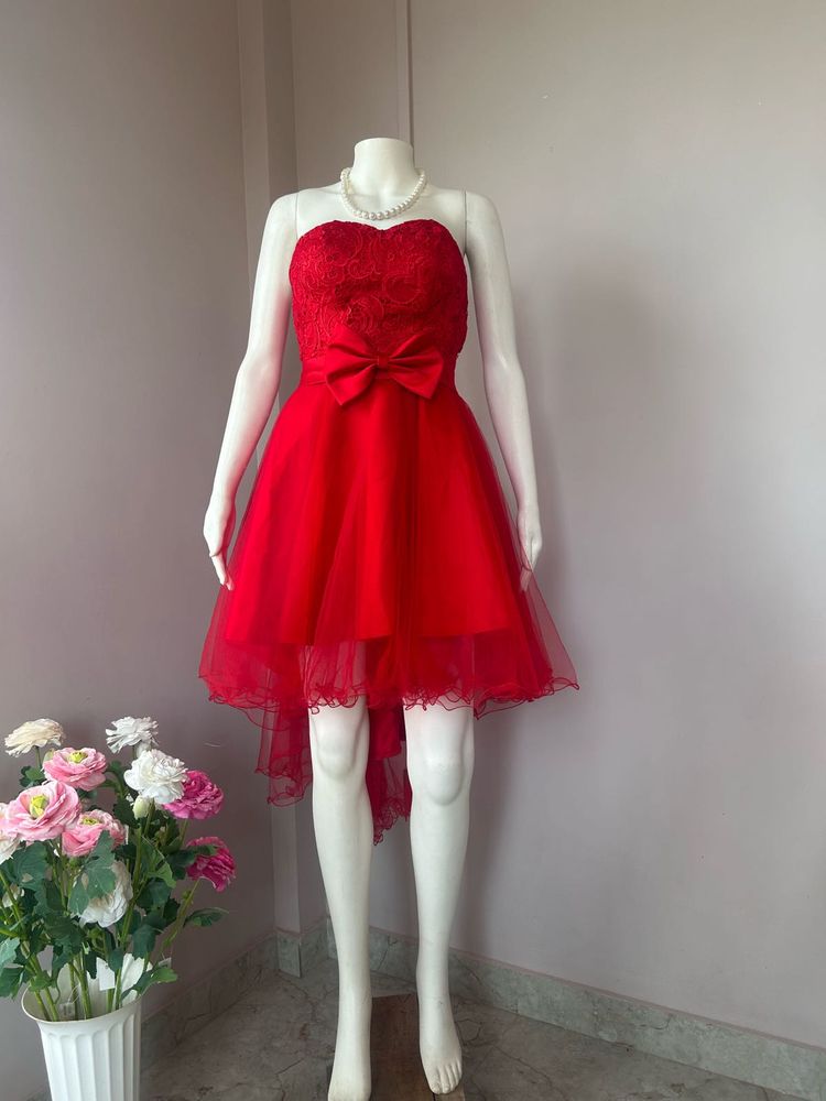 Premium Party Wear Red Dress