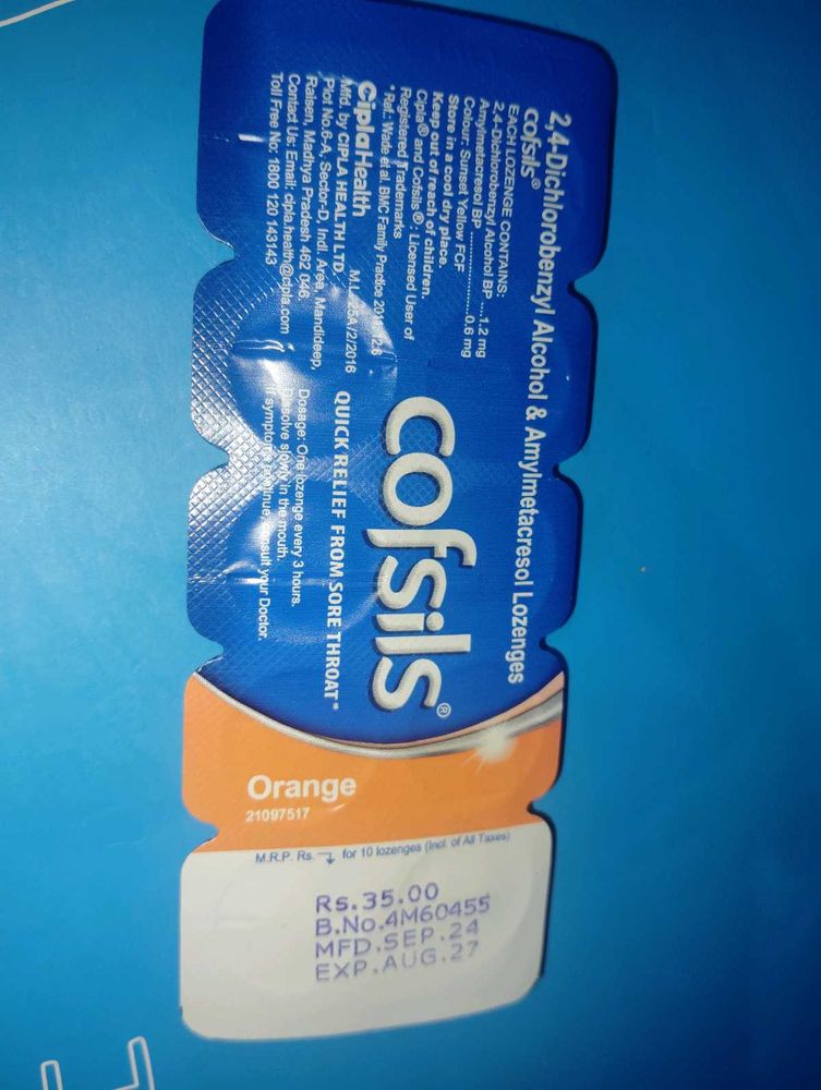 Cofsils Lozenges - Sore Throat Relief