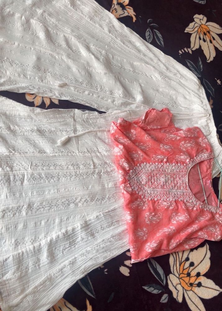 Elegant Printed Kurti and plazo set