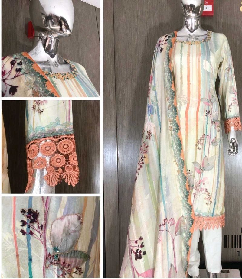 Original Pakistani Elegant Kurta Set &amp; Dupatta