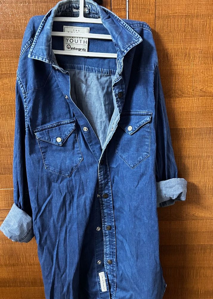 Denim Button-Down Shirt