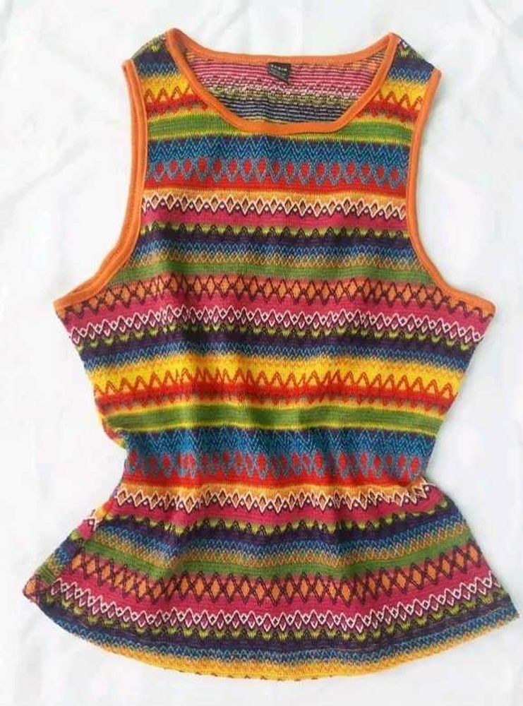 Striped Sleeveless Top