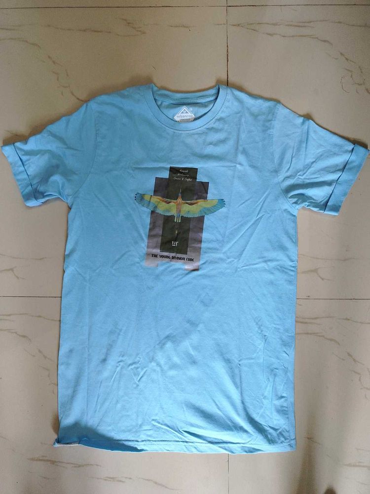 Sky Blue Graphic T-Shirt