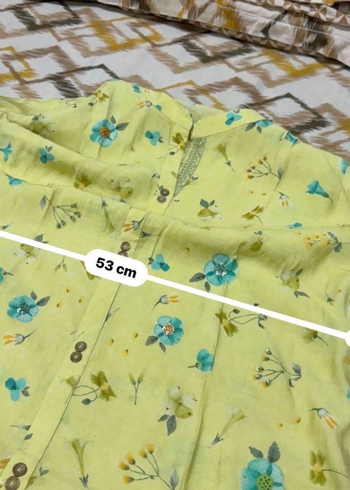 Floral Print Button-Down Top