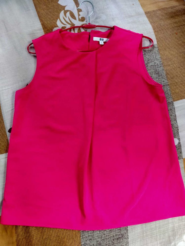 Pink Sleeveless Top