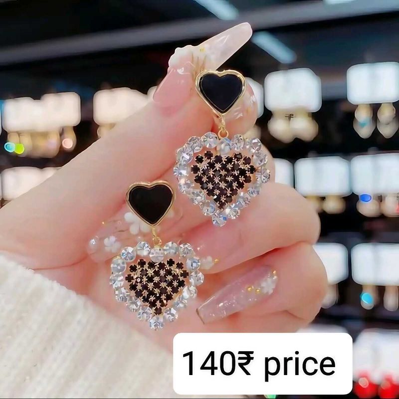Heart Drop Earrings