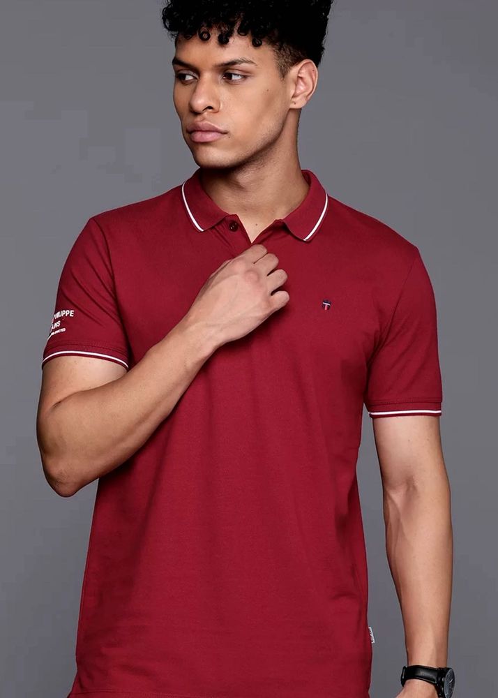 Louis Philippe Polo Collar Slim Fit T-shirt