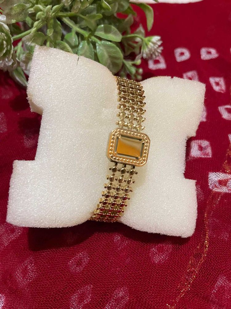 Anti Tarnish Gold-Tone Bracelet
