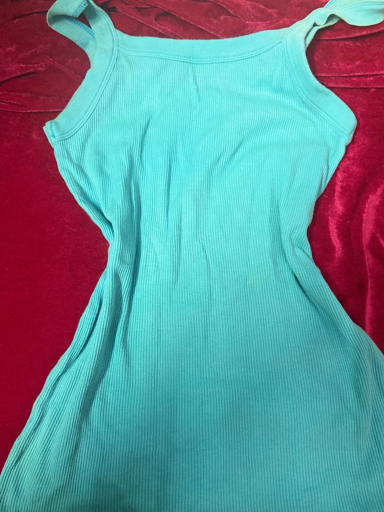 Sea blue tank top