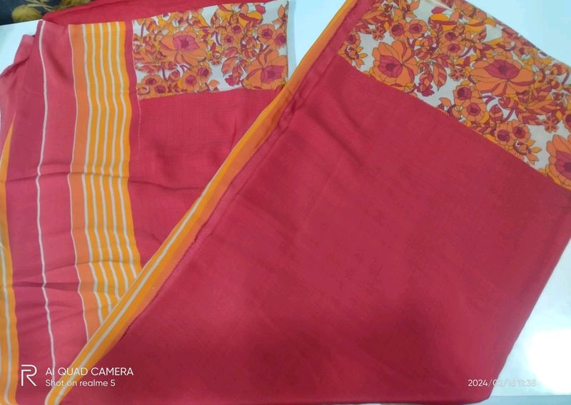Unused Saree With Fall Bidding Done