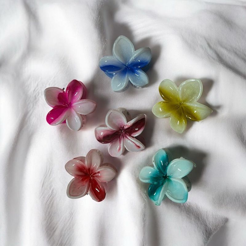 Flower Hair Claw Clips