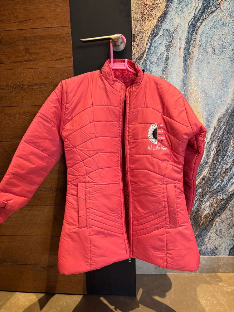 Pink Quilted Jacket