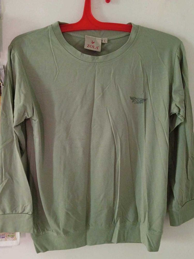 Zola Olive Green Long Sleeve Top