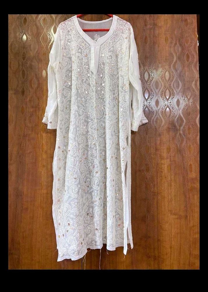 Chikankari Gota Patti Kurta