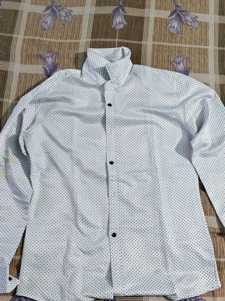 Polka Dot White Shirt