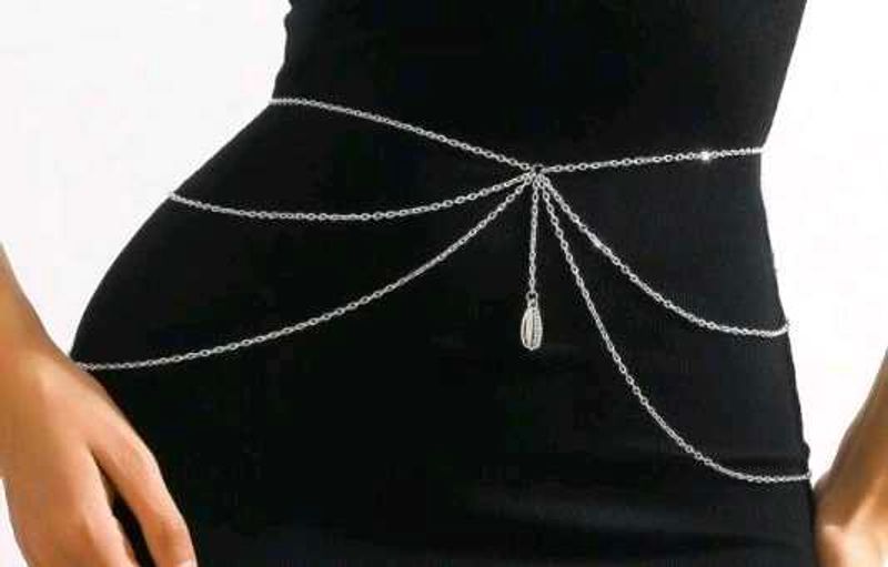 Silver Layered Body Chain