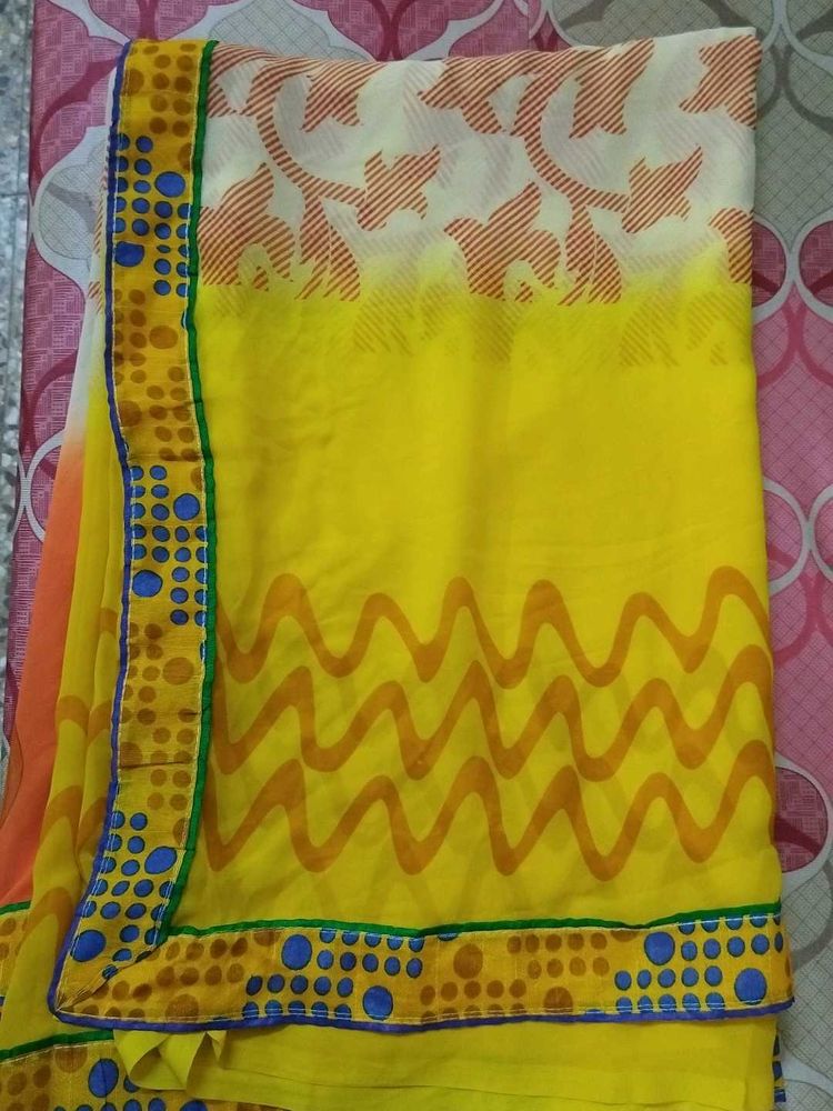 Multicolored Poonam Saree