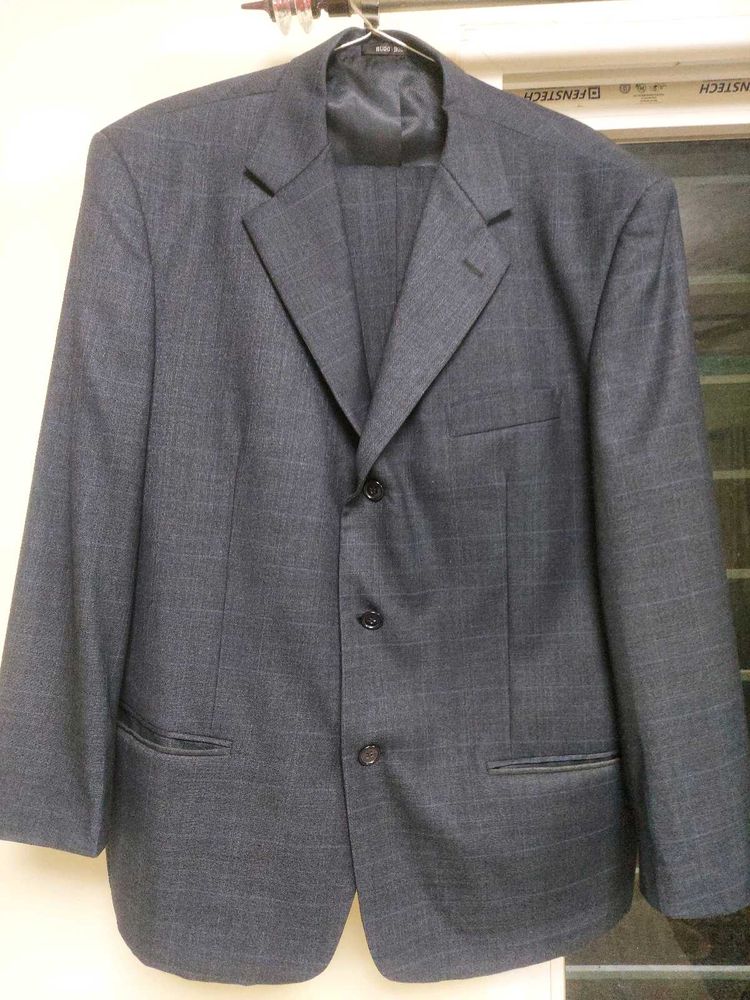 mens drkish navy blue suit