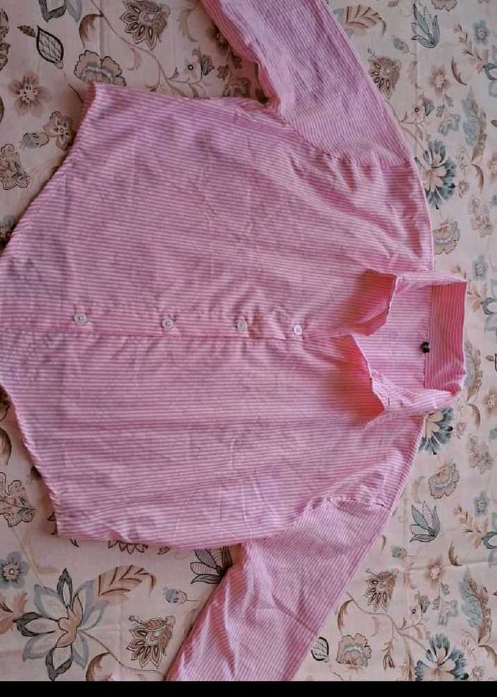 Pink Striped Shirt