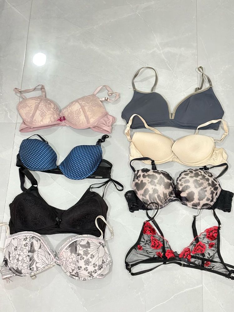 Set Of 8 Branded Bras