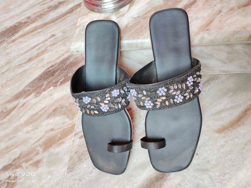 Elegant Beaded Flats