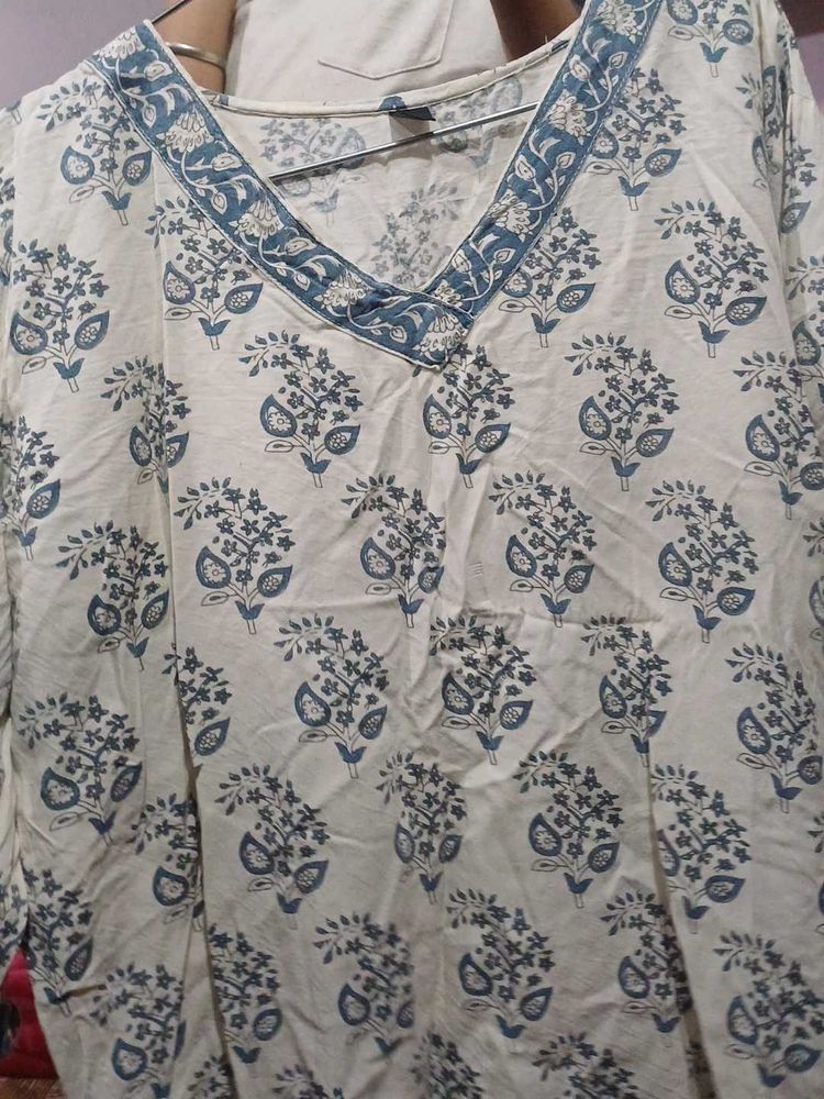 Floral Print Kurta