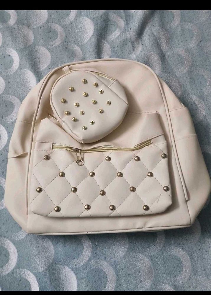 Stylish Backpack with Stud Details