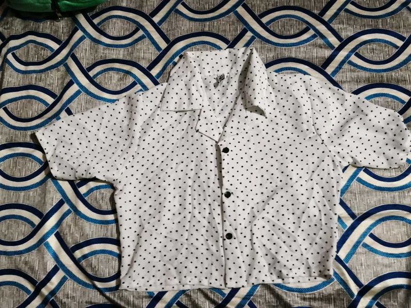 Polka Dot Crop Top