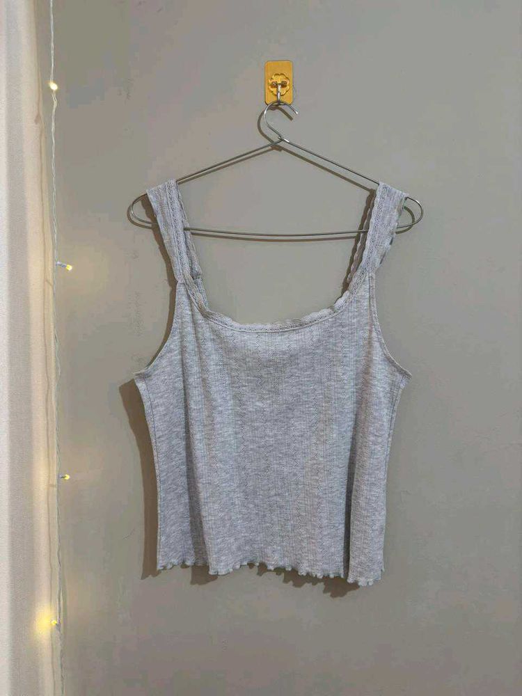 Grey Sleeveless Tank Top
