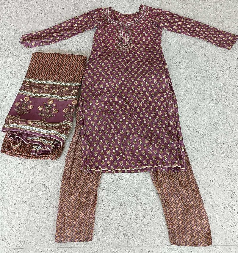 Suit With Pant And Dupatta
