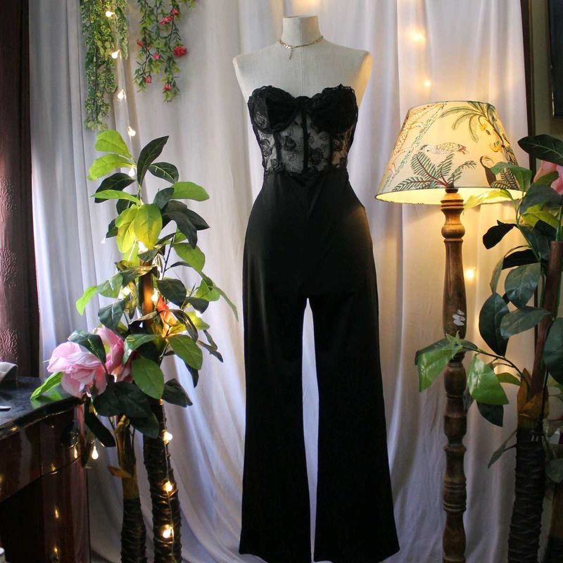 Lace Trim Jumpsuit