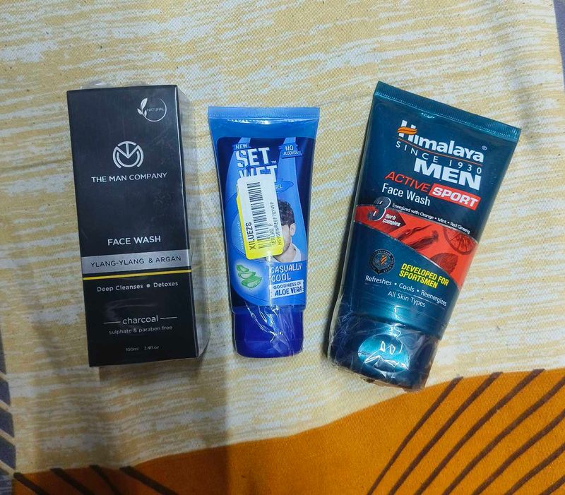 Men Facewash &amp; Hair Gel Combo