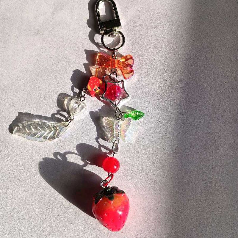 Cute Strawberry Keychain