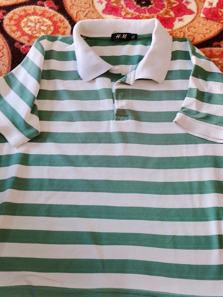 Striped H&amp;M Polo Shirt
