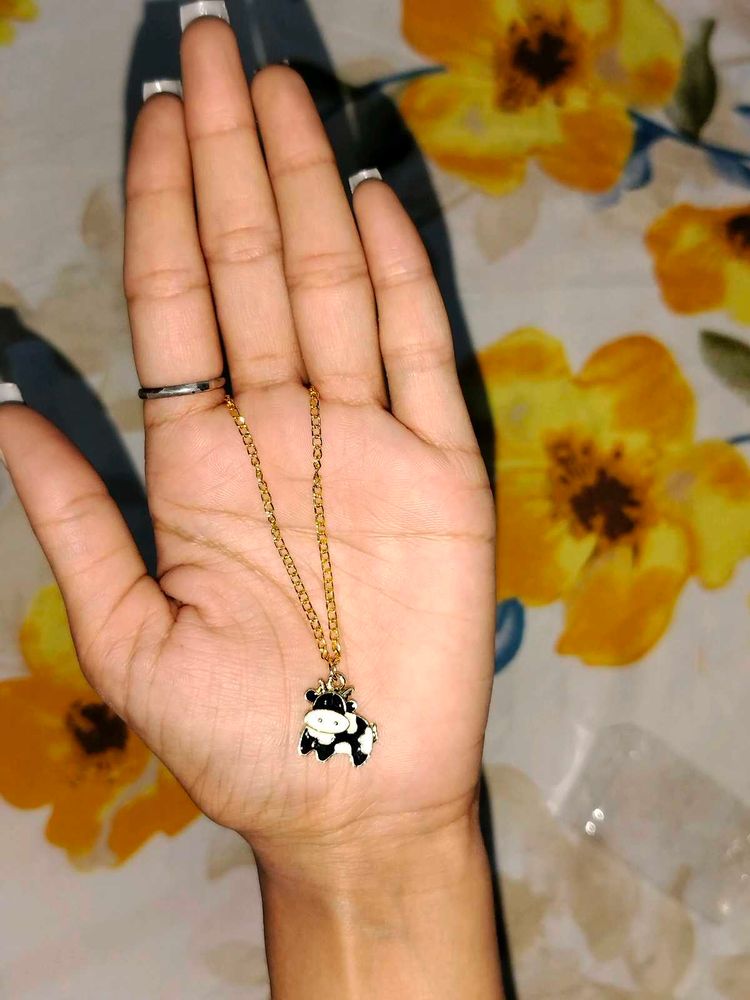 Cow Pendant Necklace