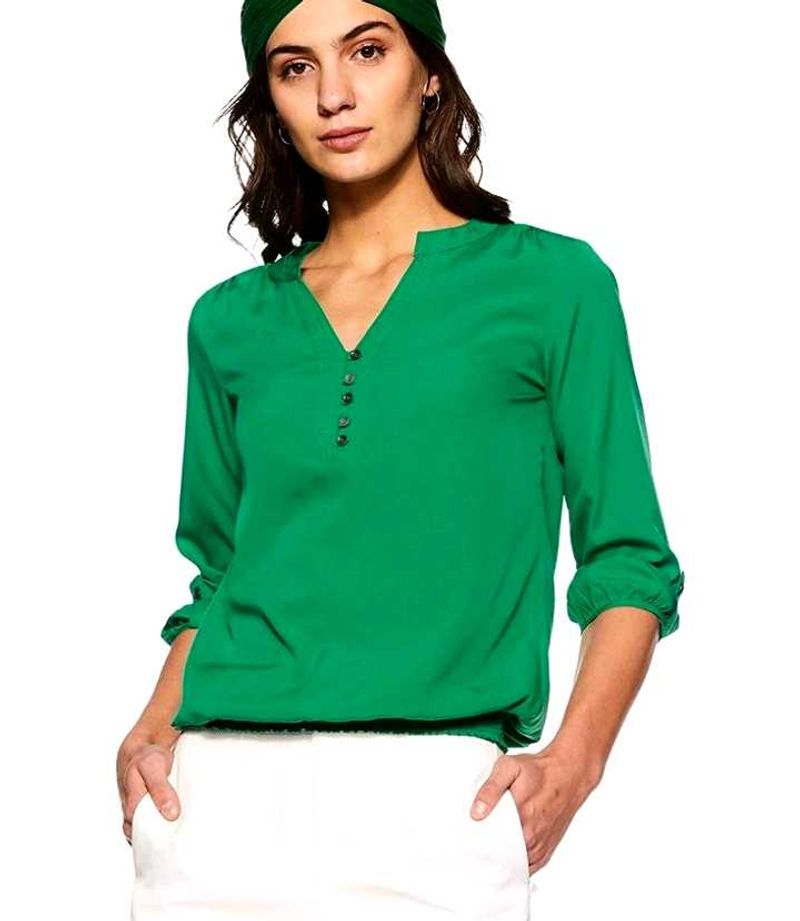 Myntra (Harpa Green Top/ blouse)