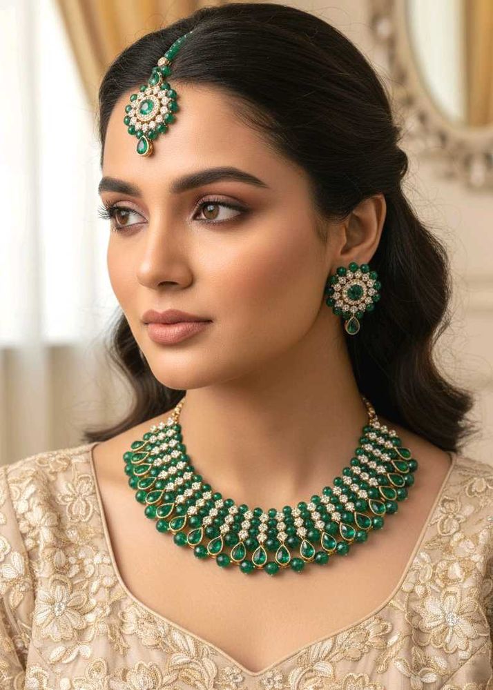 Green Jewellery Set