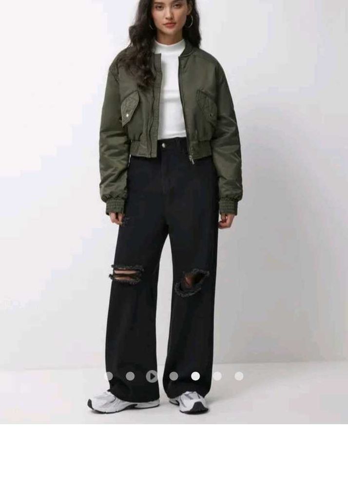 Urbanic Ripped Wide Leg Jeans