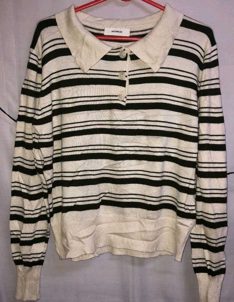 Striped Knit Sweater