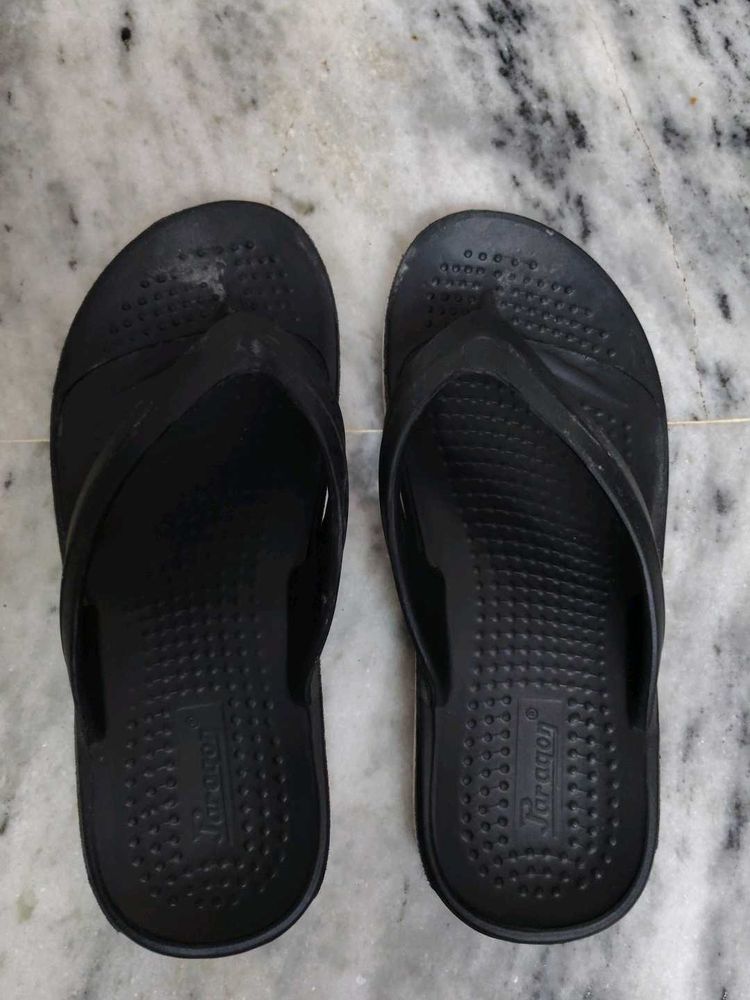 Paragon Black Flip Flops