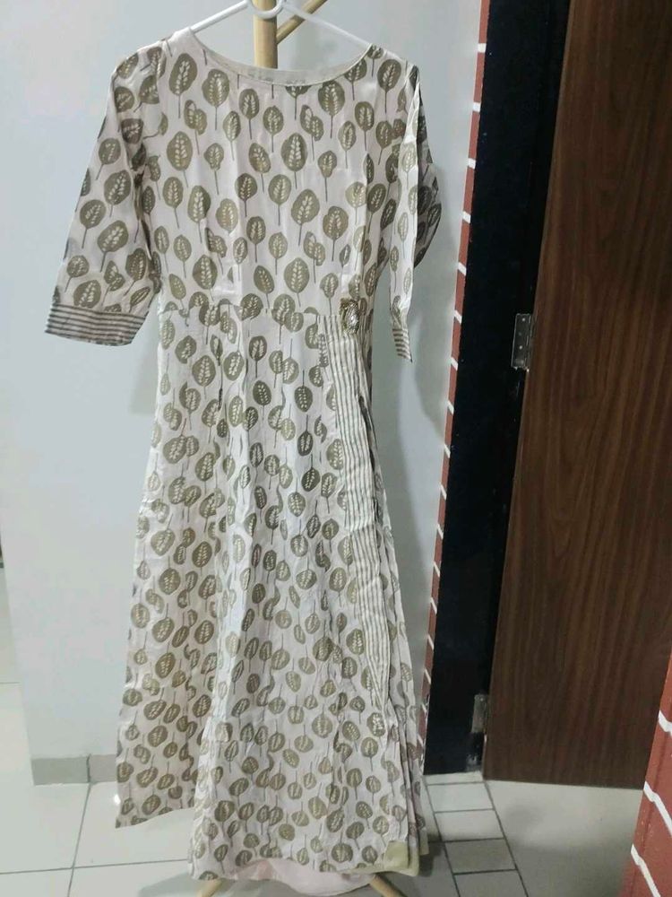 Peach Colored Ethnic Dress
