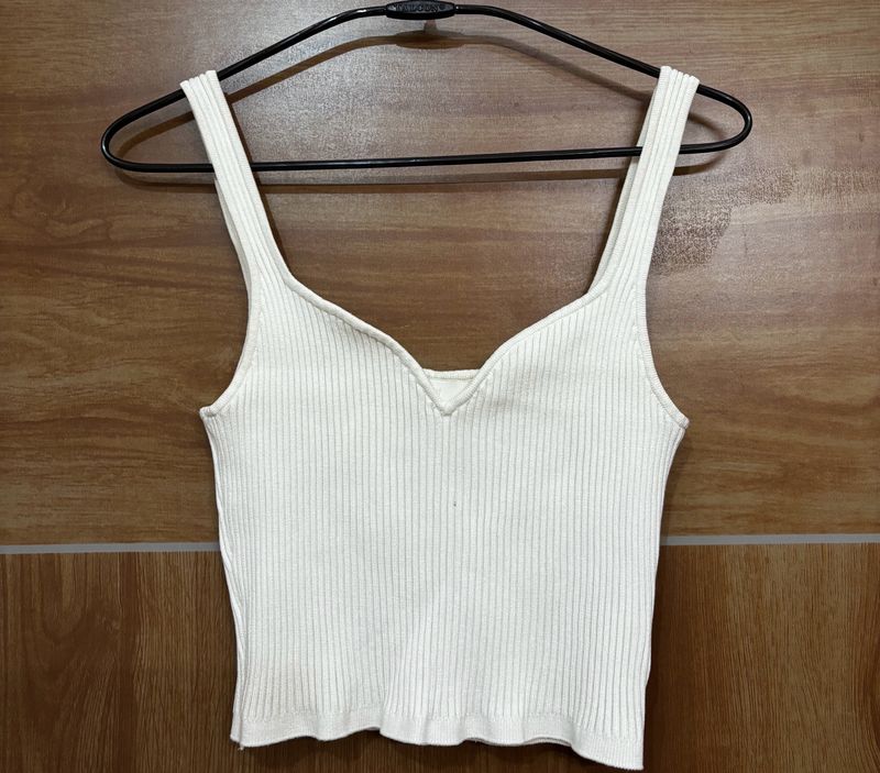 H&amp;M White Tank Top