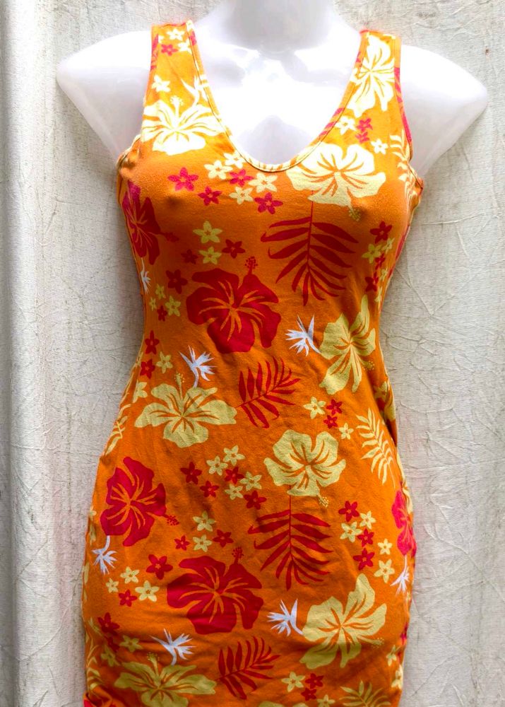 SEXY FLOWER PRINT BODYCON