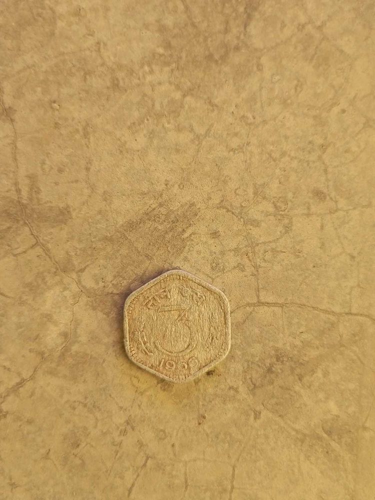 3 Paise Old Coin
