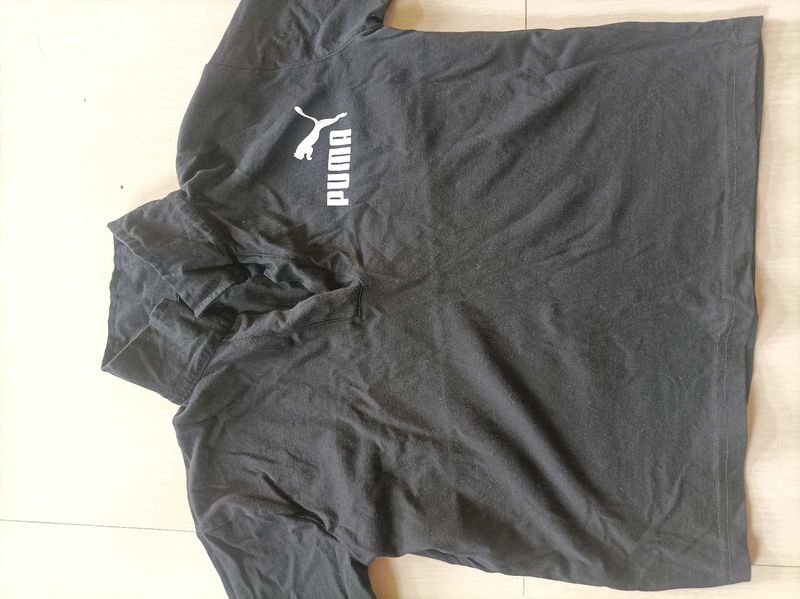 Puma Black polo neck T-Shirt