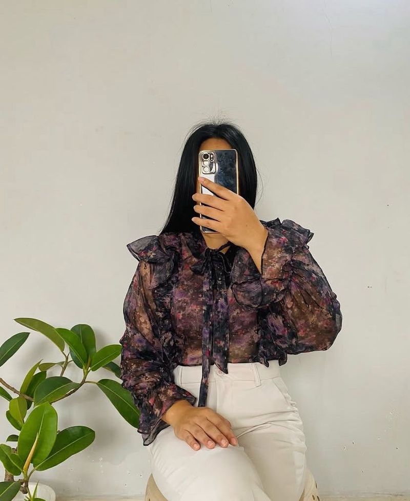 Sheer Chiffon Tops