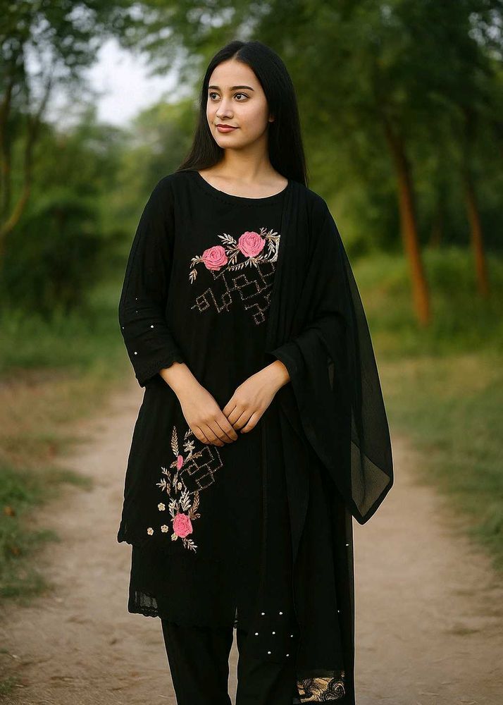 Naimat by fashion studio pakistani Black Kurta Set